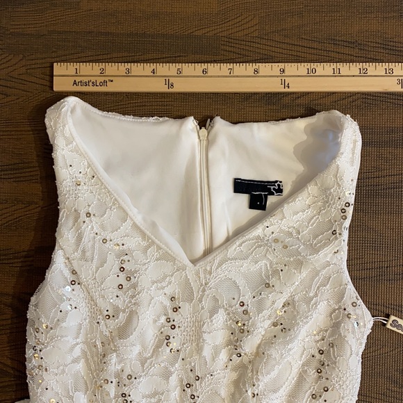 NWT | Sleeveless Ivory Lace Dress l Size 4 - Picture 4 of 13